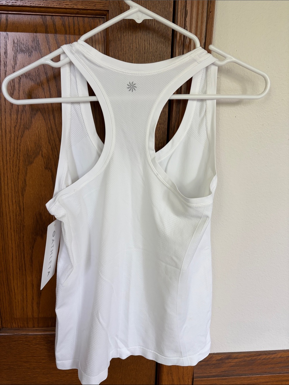 Athleta White Racerback Performance Tank - Picture 3 of 3